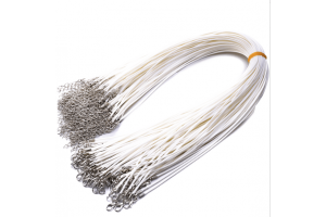 Плетений шнур, білий, 2 мм, 50 см